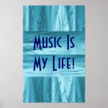 Music Is My Life In Blue Chrome II
