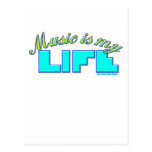 MUSIC is my LIFE Postcard