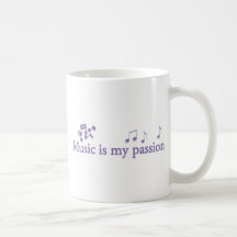 Music is my passion coffee mugs