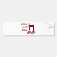 Music is on my Brain Bumper Stickers