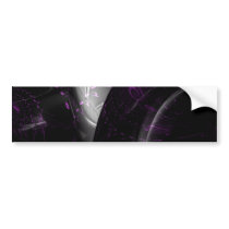 Music is purple geometry (Spirals on black tori) Bumper Sticker
