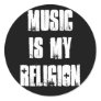 Music is Religion Sticker