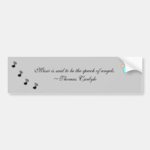 music is said bumper sticker