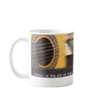 Music is thinking with sound Guitar Coffee Mug