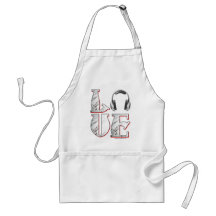 Music L-O-V-E Aprons