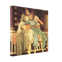 Music Lesson ~ Lord Frederick Leighton Stretched Canvas Prints
