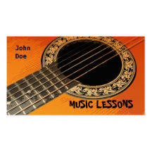 MUSIC LESSONS Business Card