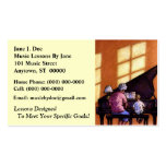 Music Lessons Teacher Instructor's Business Cards