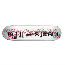 music = life custom skate board