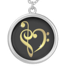 Music love necklace