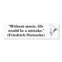 music lover bumper sticker