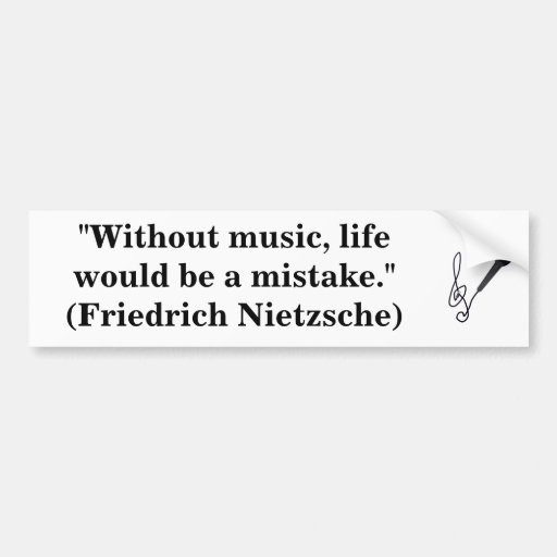 music lover bumper sticker
