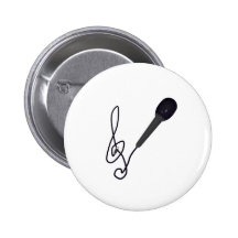 music lover pinback buttons