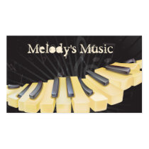 Music Lovers Dark Business Cards