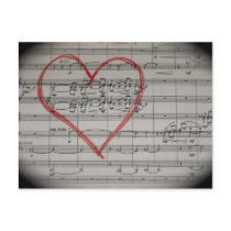 Music Lovers postcard