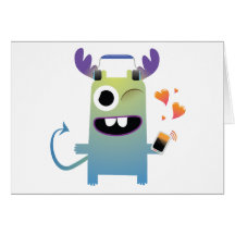 music lovin monster dude cards