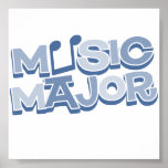 Music Major Blue - Customized Print