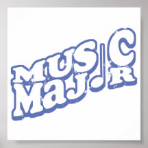 Music  Major Blue - Customized Print