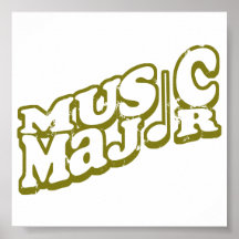 Music Major Bronze - Customized Posters