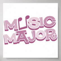 Music Major Pink - Customized Poster