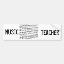 Music Major/Student/Teacher Bumper Stickers