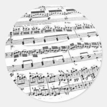 Music Major/Student/Teacher Round Stickers