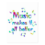 Music Makes it Better Postcard