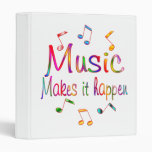 Music Makes it Happen 3 Ring Binder