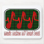 Music Makes My Heart Beat Mouse Mat