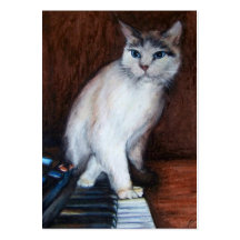 Music Man ACEO Art Trading Cards Business Card Template