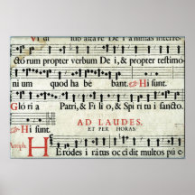 Music Manuscript Posters