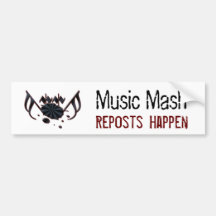 Music Mash Bumper Sticker