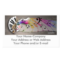 Music Mask MUG, Your Name-CompanyYour Address o... Business Card Templates
