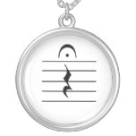 Music Notation Rest Blank Custom Necklace