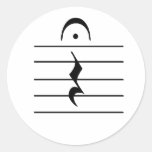 Music Notation Rest Blank Stickers