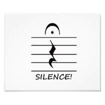 Music Notation Rest with Silence Photograph