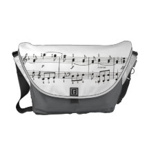 Music Notations Messenger Bag