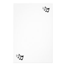 Music Note Stationary Stationery Design