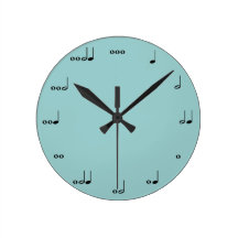 Music Note Wall Clock