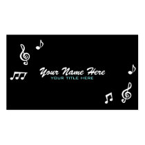 Music Notes Business Cards business cards