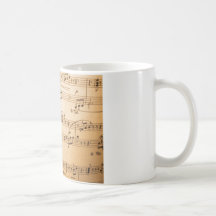 Music notes coffee mug