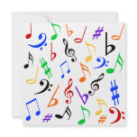 Music Notes Customizable Invitation - Multi