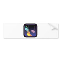music notes design bumper stickers