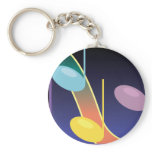 music notes design keychains