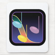 music notes design mousepads
