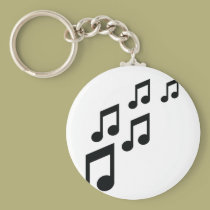 music notes icon keychains