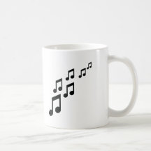 music notes icon mugs