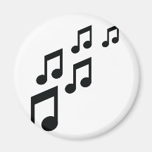 music notes icon refrigerator magnet
