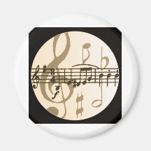 Music Notes Magnet