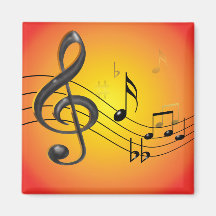 Music Notes Magnet